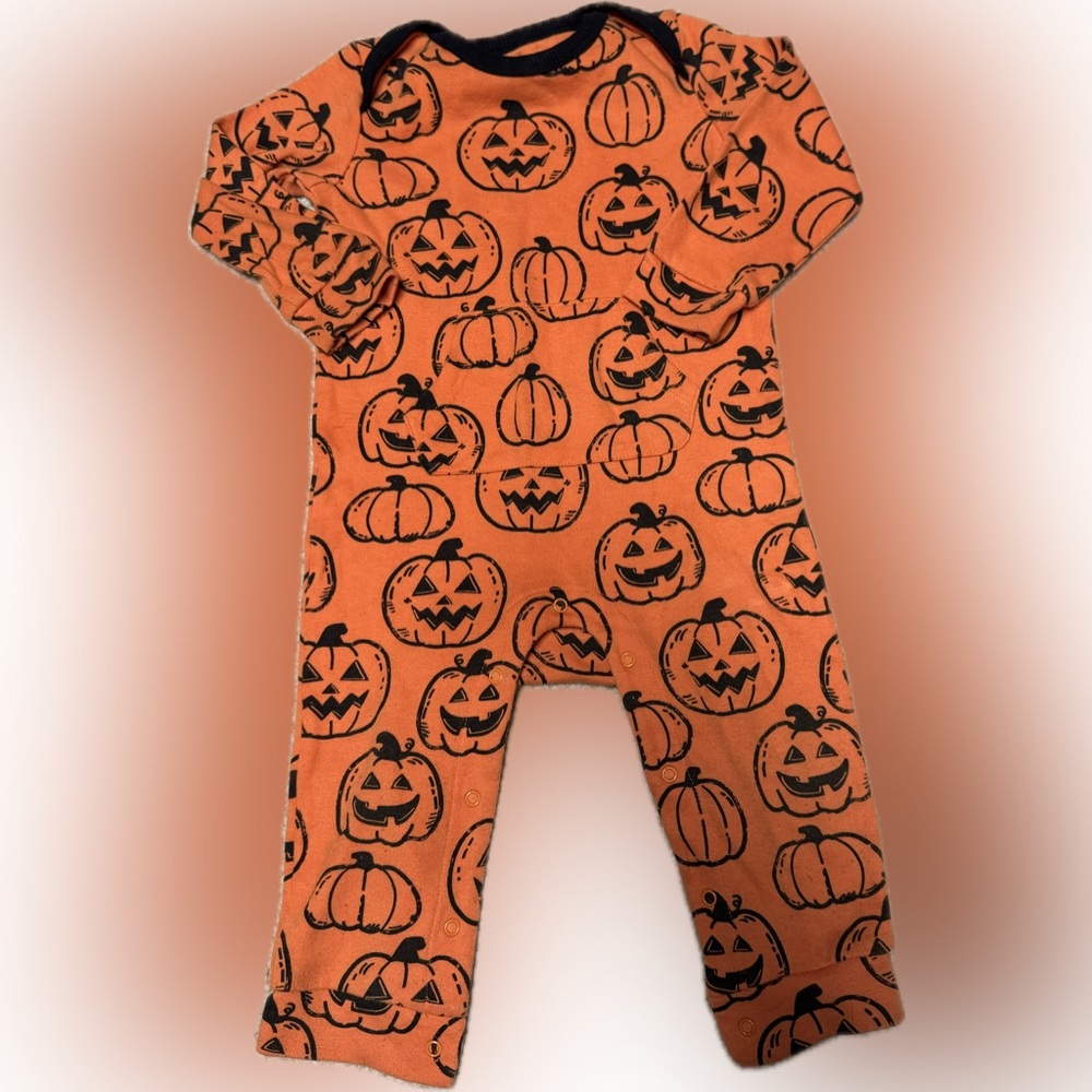 Pumpkin Print 18 month One Piece